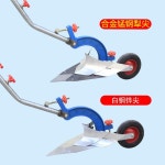 도랑쟁기 밭고랑 농사용 두둑 만들기 잡초 괭이 경작 도랑 텃밭 밭갈이 경운기 농사 손쟁기 조절 가능 톱날 강철 쟁기 : 오피글로벌