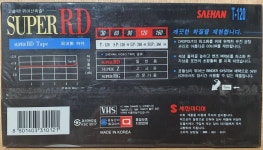 미개봉 녹화용 비디오테이프)  SAEHAN  T-120  SUPER RD / 새한미디어 공 비디오테이프(4개) : 우리종합컬렉션