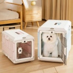 접이식 켄넬 강아지 캠핑 케이스 이동가방 산책 애견케이지 그레이 접이식 (소형) : 바론에이전시