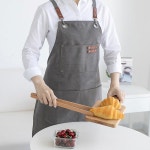 카페 바리스타 앞치마 까페 공방 화방 네일샵 애견미용 앞치마 : 직접팜