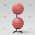 짐볼 거치대 보관 수납함 정리 진열대 헬스 필라테스 검정색 1개 55-75CM 80CM : 이루루마켓