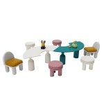 물결 테이블 비정형 거실 탁자 곡선 커피 웨이브 카페 웨스트맨 어린이용 05(160x110x60) : 별빛루나