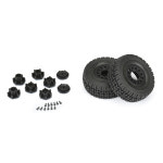 PRO1024811 PROLINE 1/10 Mirage TT F/R 2.2/3.0 12mm & 14mm Black Raid Wheels (2) : 알씨마트