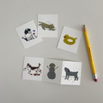 [카드/엽서] 4seasons folding card 4계절 폴딩 카드 : 발구락 스튜디오