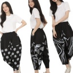 여성 린넨 밴딩 항아리 배기 똥싼바지 통바지 팬츠 여름 시원한 주머니 데일리 편안한 옷 마실룩 집앞룩 : 민채상점