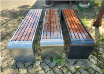 야외 테라스 카페 공원 의자 관공서 학교 벤치 버스정류장 의자 120cm : 트랑떼