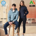 마크 MK-1093 후드 탈부착 경량 스판 바람막이 네이비 : 엄지작업복