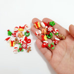 (10개) J0053 미니미 크리스마스 랜덤 파츠 데코덴 탑꾸 폰꾸 재료 : 반달이네집