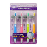 HANARO굿 하나로굿 향균 초극세모 칫솔 4개입 (8801441016979) 하나로마트 : 서울서남부농협하나로마트