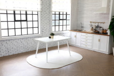 사계절 러그 타원형 물세탁 가능한 단모 200x250 베이지 : 가람카페트