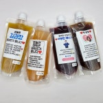 [스티커 디자인 서비스] 파우치&보틀 레터링 커피 답례품 아메리카노 승진 이벤트 250ml : 힘내 커피