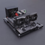 컴퓨터 ATX PC 오픈형 케이스 다단 지원 : 나나인터내셔널