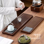 [다도 차 트레이] 예향원 천연 오금석 중죽 원목 티트레이 차판 T-7290 : 예향원