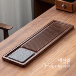 [다도 차 트레이] 예향원 천연 오금석 중죽 원목 티트레이 차판 T-7290 : 예향원