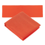 DN 쿨링 스포츠타월 헬스운동 등산 땀흡수 수건 아이스 오렌지 : DYNO