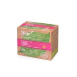 와우 프리미엄 유기농 순면 커버 생리대 세트 대형 중형 슈퍼롱 라이너 5팩 : 동성제약몰