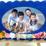 5명용 라인 물조개 이젤액자 테이블 액자 유치원 미술놀이 활동 키트 집에서 만들기재료 : 불빛상회 스토어