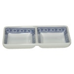 그린 메라민 GREEN 청화 쌍사각 G-9542 식당 업소용 2칸 소스 그릇 G9542 : 온라인키친