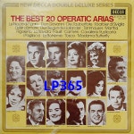 [2LP미개봉] 오페라 아리아 걸작 20 - The Best 20 Operatic Arias [중고]J0149 : LP365