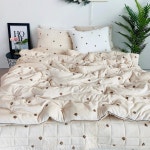 송화침장 정전기 방지 첨단소재 극세사 이불 캐릭터 곰돌이 자수 한파대비 이불 : 천사베딩