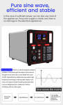 태양광 POWER 백업 장치 캠핑 공급 비상 주식 배터리 리튬 발전소 광 발전기 LOGIC 300W 이온 휴대용 : 오션즈글로벌
