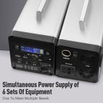 태양광 LED 발전기 48000MAH 발전소 사인파 자동차 220V 96000MAH 야외 인버터 용 광 200W 400W 에너지 휴대용 : 오션즈글로벌