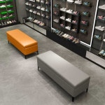 학원 로비 장의자 업소용 대기 약국 공항 은행 소파 길이120 폭30 높이45cm 다크그레이 : 린블리의공간