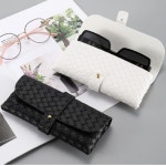 모던 가죽 슬림 안경집 휴대용 안경케이스 선글라스 집 멋스러운 안경 파우치 : 웰컴뉴마켓