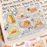 몽질다글 편의점에서 먹자 씰스티커 음식 푸드 : 몽질다글