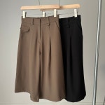 (sale) 5부반바지 핀턱와이드팬츠 버뮤다팬츠 : 모농