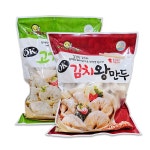 OK고기왕만두1.4kg 1봉 + 김치왕만두1.4kg 1봉 / 쪄먹는 맛있는 찐만두 : 오케이푸드짱