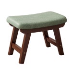 풋스툴 낮은 화장대 다용도 미니스툴 디자인 카페 원목 라탄 현관 그린 브라운프레임 : 오늘대박