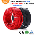 XIONGISOLAR 태양광 패널 익스텐션 PV 케이블 구리선, 순수 구리선, PV1-F-1 4/H1Z2Z2-K 10/12/14 AWG, 2.5/4/6mm2 : 성진유통84
