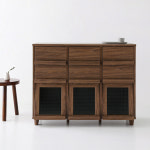 필몬 수납장 3문6서랍 NFM92111H 1115x395x920mm, 3단, 미들브라운 5878.7871 : 마켓비 공식스토어