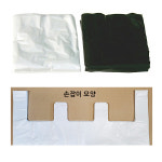 (한셀)손잡이 포장 분리수거 비닐봉투 HS3 / 75L(50매) : 한셀