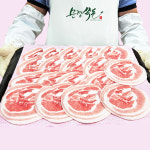 문경쑥돈 꽃삼겹 1+등급 서초갈비 냉삼 대패 삼겹살 국내산 한돈 500g : 문경쑥돈