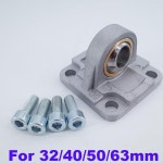 DNC/SI SNCS 에어 실린더 장착 브래킷 싱글 귀걸이 공압 부품 장착 어안 베어링 베이스 CU 보어 32mm 40mm 50mm 63mm : 지산무역