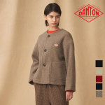 [DANTON] 25AW 단톤여성 울 라이트파일 노카라 자켓 DT-A0013 WLP (4색) WOMENS WOOL LIGHT PILE COLLARLESS JACKET : 보부상상점