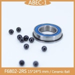 산업용 모터 스핀들 하이브리드 세라믹 베어링, F6802, 15x24x5mm, Si3N4 볼 3NC : 라즈베리샵스토어
