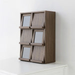 필몬 미니수납장 6문 NFM6242V 세로형 165x165x145mm, 3단, 미들브라운 7118.2844 : 마켓비 공식스토어