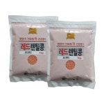 대한농산 레드 렌틸콩 / 렌즈콩 1kg, 2개 : 슈퍼푸드는 대한농산