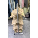 옷걸이 보관대 스탠드 선반 정리대 거치대 행거 철제 옷가게 랙 블랙 (바퀴 포함) : 나이스초이스.