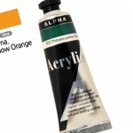 온랑 실버 아크릴물감Ⅰ 50mL 912 페르마옐로우오렌지 아크릴용품 낱색 : 온가지랑