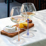 BRC 비노바인 컬러스템 레드와인잔 크리스탈 고블렛잔 : 키친초이스