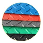 Pvc 고무 바닥 미끄럼 1롤 미끄럼방지 헬스장 실내 레드 헤링본 1.6mm : 농띠몰