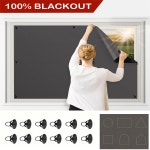 휴대용 암막 커튼 있는 컵이 패널 차단 풀 블라인드 창 흡입 드레이프 쉐이드 : parayo스토어