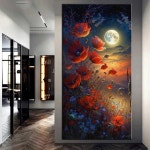 빨간 양귀비 꽃 다이아몬드 그림, 2024 5d DIY 모자이크 자수, 풀 드릴 대형 정물 홈 장식, J3674, 신제품 : 정민탑텐물류