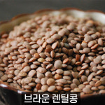 더알찬곡물 브라운 렌틸콩 / 렌즈콩 2kg, 2개 : 슈퍼푸드는 대한농산