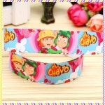 Chavo 프린트 Grosgrain 리본 헤어 활 모자, 파티 장식,  OEM 22mm H4460, 7/8 인치 : 정민탑텐물류