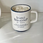 보게트 메르시 머그컵 네이비 레터링 컵 : 보게트